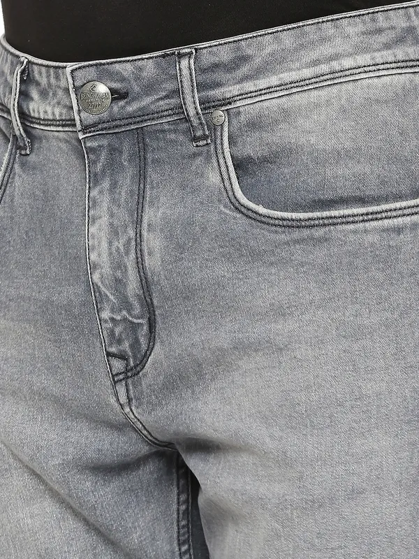 【BAON】Bilge Cut Gray Denim Half Pants Bad Dog - Workwear Denim Pants for Men | Billabong